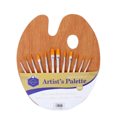 12pcs Artist Brushes & Palette Kit
