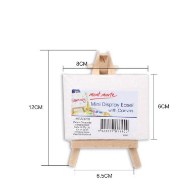 Mont Marte Mini Display Easel With Canvas 6x8cm