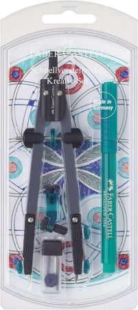 Faber-Castell Bowknot Compass Set with Hinge - Turquoise 174030 