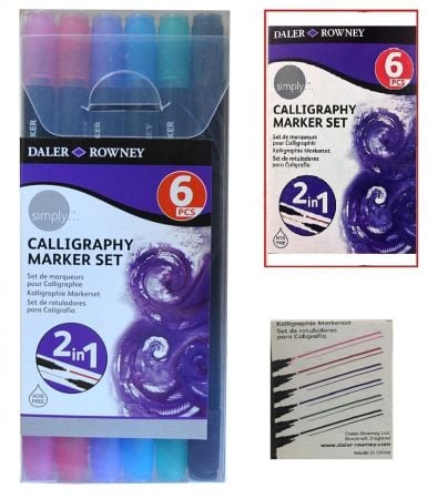 Daler Rowney Simply Calligraphy Marker Set of 6