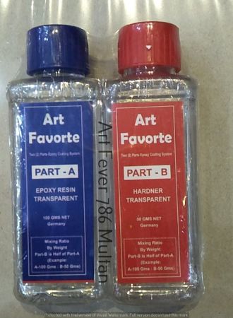 Epoxy Resin And Hardener For Artists 150-G Crystal Clear