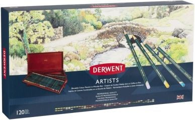 Derwent Artists Blendable Colour Pencil in Wooden Box - Set of 120