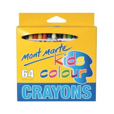 Mont Marte Kids Crayons 64pcs