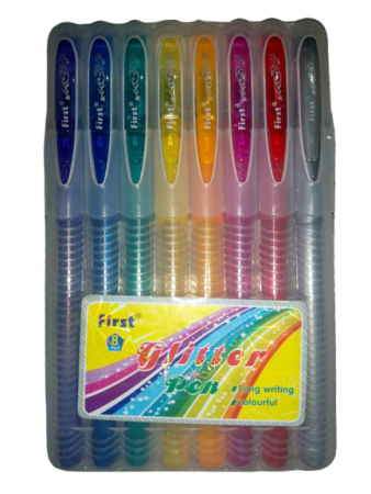 First Glitter Pen Set Of 8 Pens