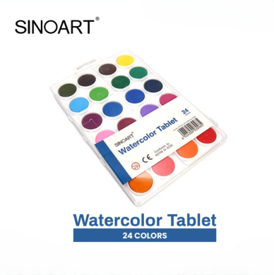 Sinoart Watercolor Tablet 24 Colors Set SFP078