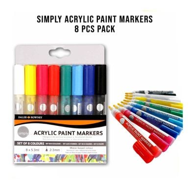 Daler Rowney Acrlic Paint Markers 8Pcs