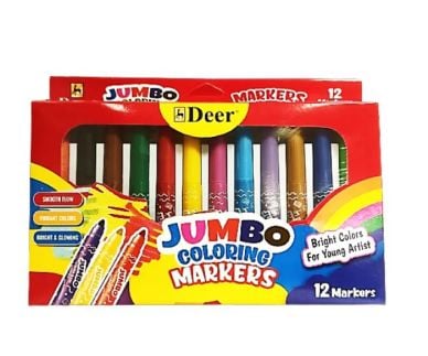 Deer Jumbo Coloring Marker 12 Colors