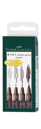 Faber Castell - Pitt Artist Pen Sepia (4)