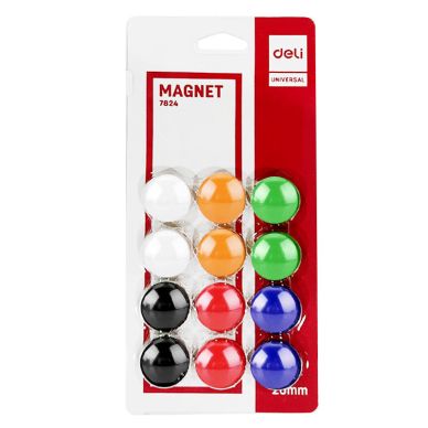 Deli Button Board Magnets 20mm 12 Pack 7824