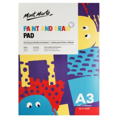 Mont Marte Paint And Draw Pad A3 MMKC0223