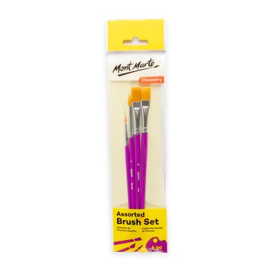 Mont Marte Assorted Brush Set Discovery 4pc BMHS0063