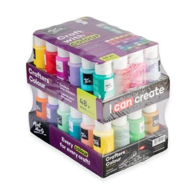 Mont Marte Crafters Colour Discovery Paint Set 48 x 60ml PMCA4860