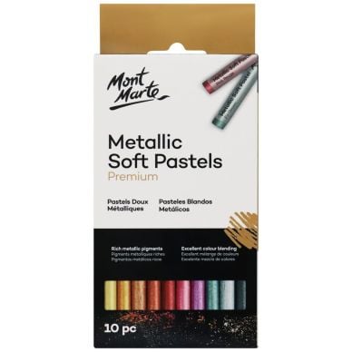 Mont Marte Metallic Soft Pastels Premium 10pc MMPT0019