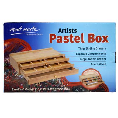 Mont Marte Pastel Box 3 Drawer Wood