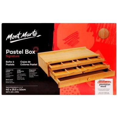 Mont Marte Pastel Box 3 Drawer Wood