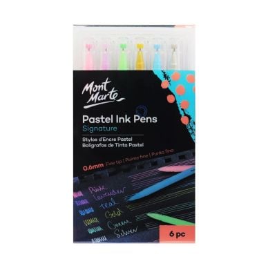 Mont Marte Pastel Ink Pens Fine Tip Signature 6pc