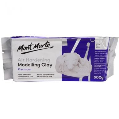 Mont Marte Air Hardening Modelling Clay White 500gms