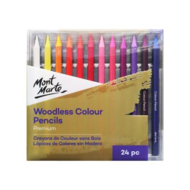 Mont Marte Woodless Colour Pencil Set 24 Pcs BPN0001
