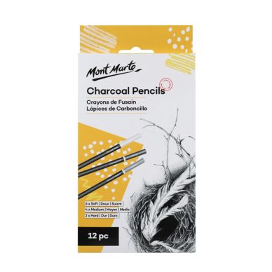 Mont Marte Charcoal Pencils 12pcs