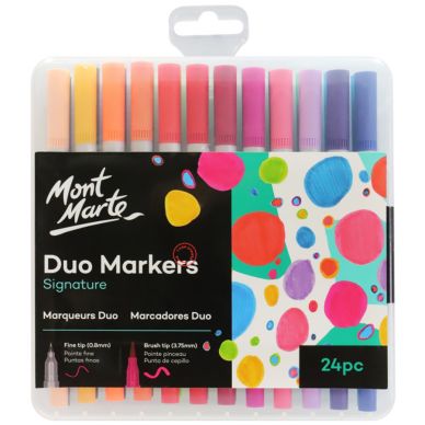 Mont Marte Duo Markers 24pcs in Case