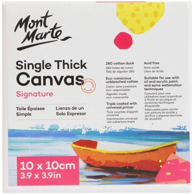 Mont Marte Single Thick Canvas Signature 3.9 x 3.9 in