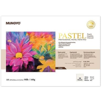 Mungyo Professional Pastel Paper Pad White A4