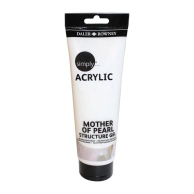 Daler Rowney Simply Acrylic Mother of Pearl Structure Gel 250ml
