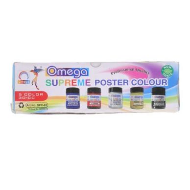 Omega Poster Colours Supreme 30 CC Set Of 5pcs