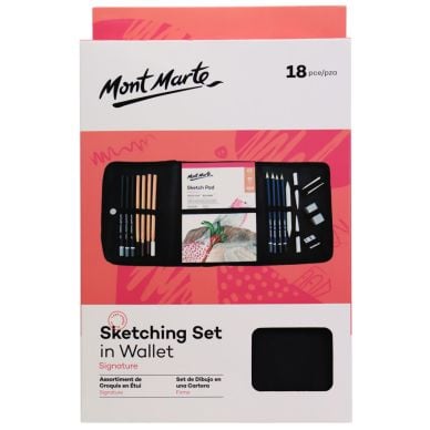 Mont Marte Sketching Set in Wallet Signature 18pc MMGS0018