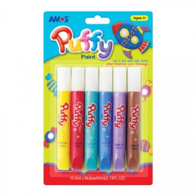 Puffy Glitter Glue Sticks Pack Of 10.5 6 Pcs