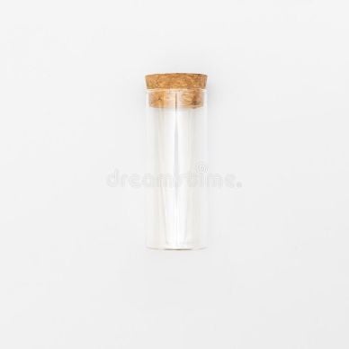 Pack of 2 Mini Glass Bottles with Cork