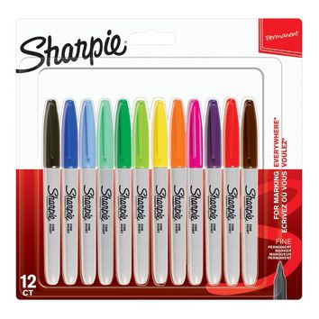Sharpie Fine Permanent Marker 12pcs