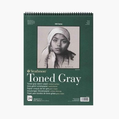 Strathmore Series 400 Toned Gray Pad 11×14 Inches