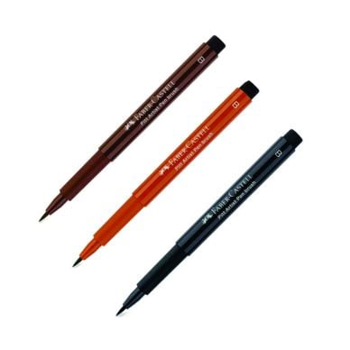 Faber Castell Pitt Artist Pen Brush Tip Different Colors