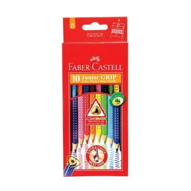 Faber-Castell 10 Junior Grip Extra thick Color Pencils
