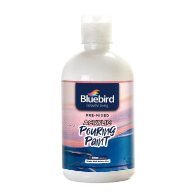 BlueBird Acrylic Pouring Paint Pre-mixed – 500 ml White
