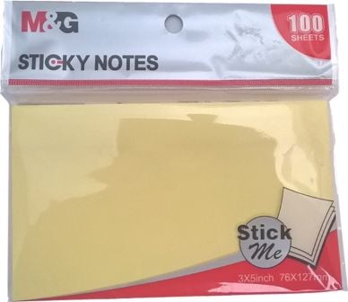 M&G Neon Sticky Notes 100 Sheets 76 X 127 mm