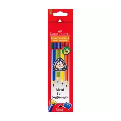 Faber-Castell 12 Junior Triangular Pencils